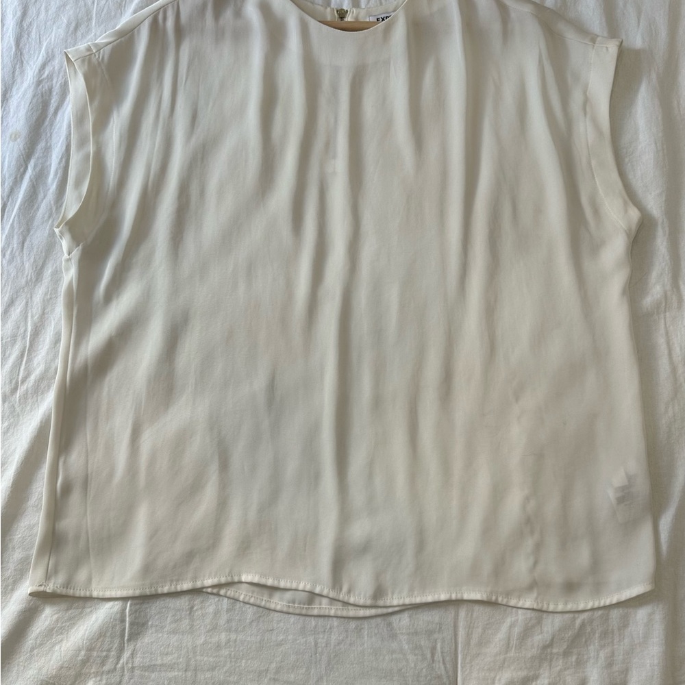 Express Cream Sleeveless Top
